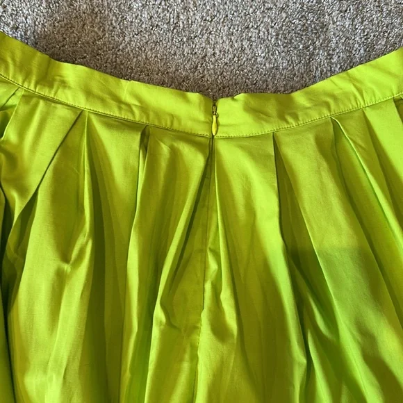 Scoop Lime Green A-Line Skirt - Picture 4 of 7